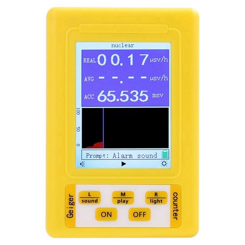 BR-9C 2-in-1 Digital Geiger Counter | Handheld Portable Radiation Tester