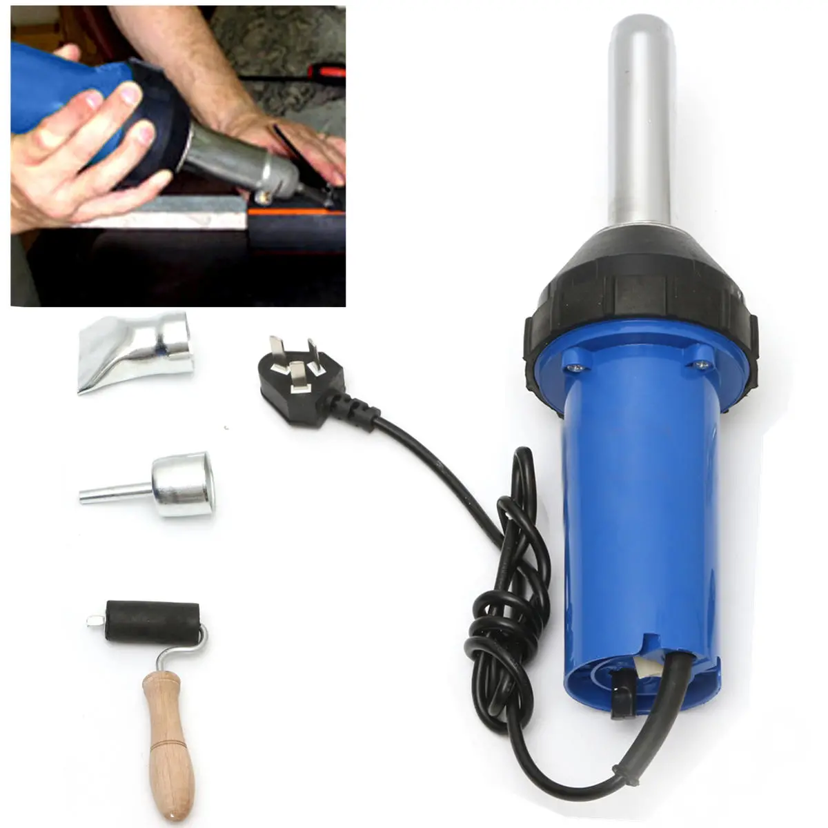 220V 1000W Plastic Welder | 2800Pa Hot Air Gun for Welding & Repair Tool