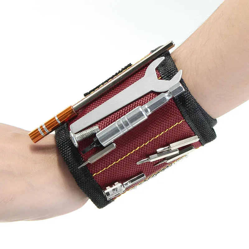 Raitool Magnetic Wristband - Tool Holder Organizer for Holding Nuts, Bolts & Screws