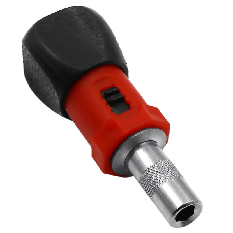 Carbon Steel Ratchet Screwdriver Wrench - 1/4 Inch 6.35mm Socket Handle
