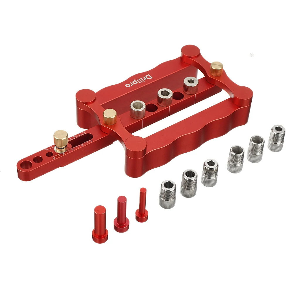 Drillpro Self Centering Dowelling Jig | Metric 6/8/10mm Precise Punch Locator Tool