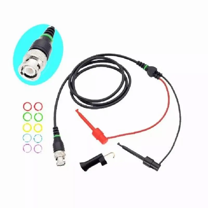 3Pcs Y104X Oscilloscope Test Probe Leads - 1.1M BNC to Test Hook Cable