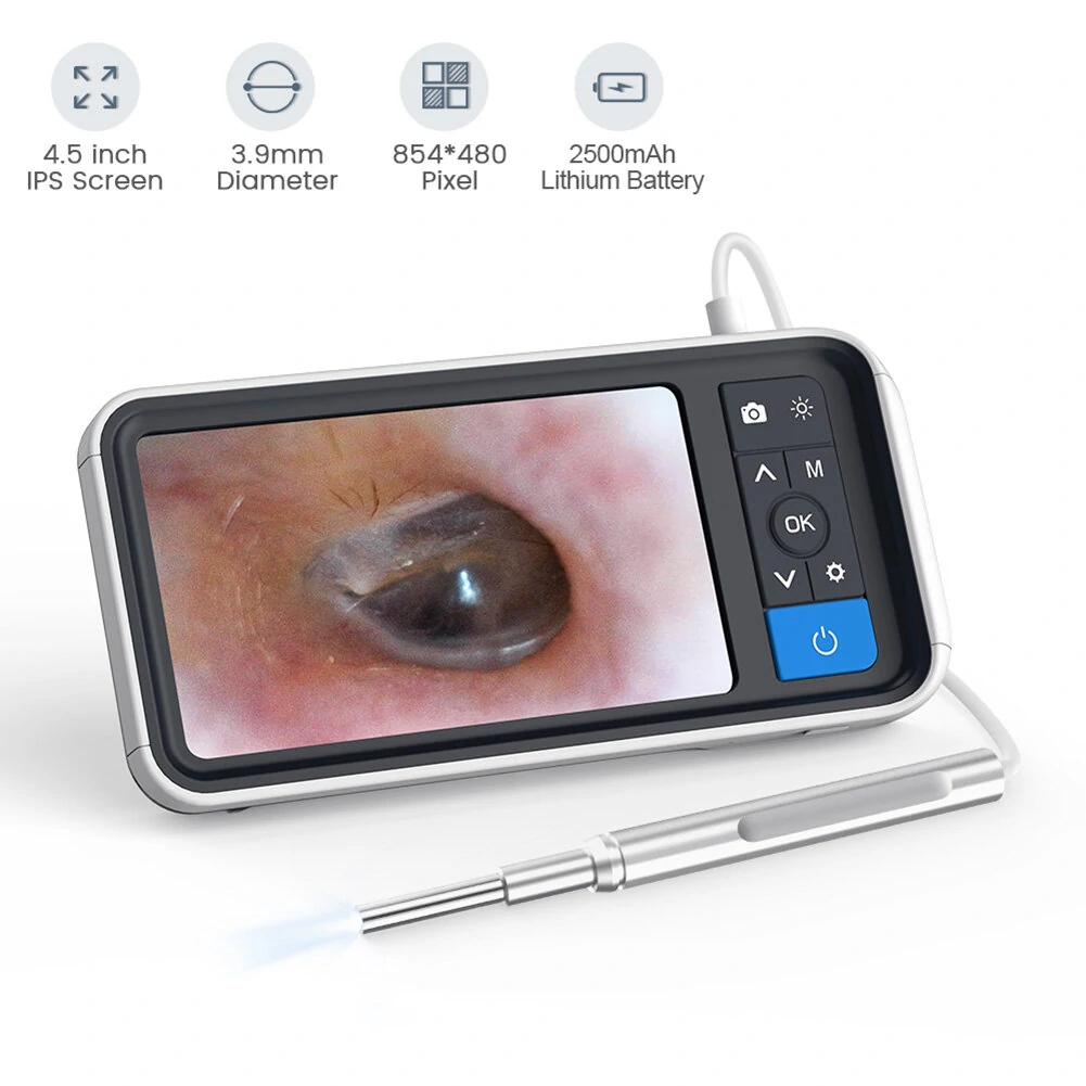 MS450 Borescope | 4.5 Inch LCD, 1080p HD, 3.9mm Lens for Inspection