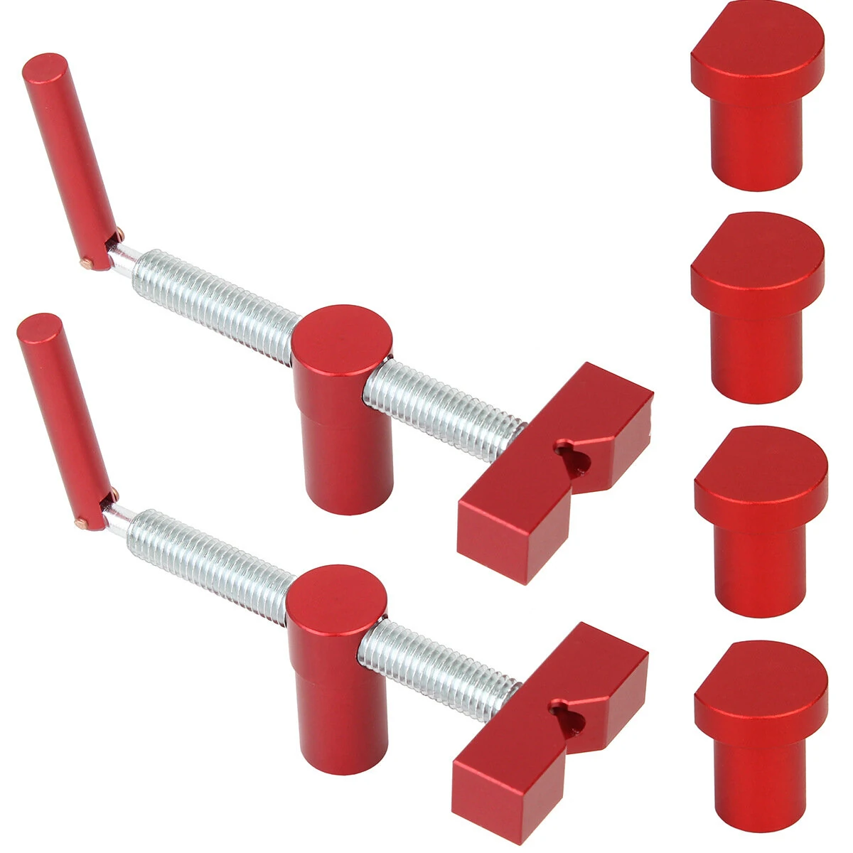2PCS 20mm MFT Bench Dog Clamps | Adjustable Workbench Stop with 4 Dogs