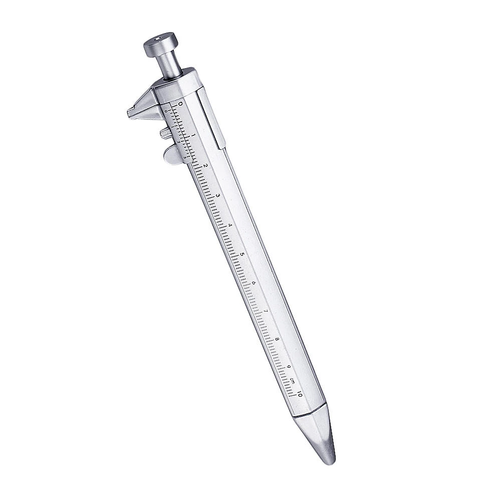 Plastic Vernier Caliper Ruler - 10-Piece Pen Shape Measuring Tool Set