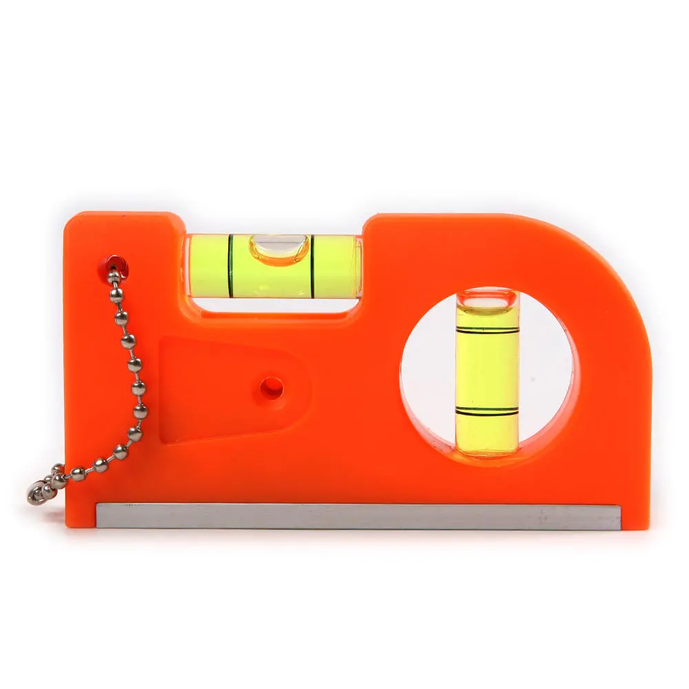 Mini Key Chain Level Ruler - Magnetic Belt Buckle Type - Portable Aluminum Alloy
