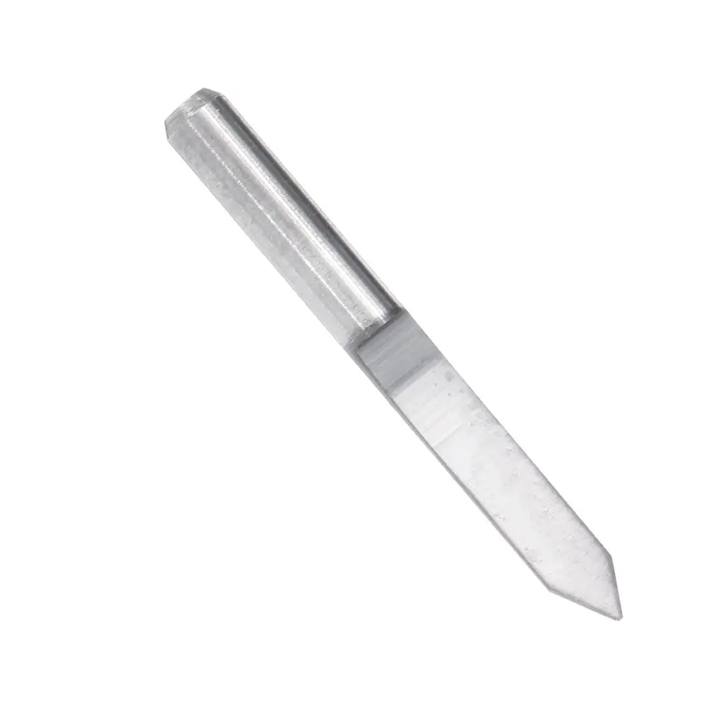60 Degree PCB Engraving Bit - 3.175mm Shank - 0.1 to 0.5mm Flat Bottom CNC Tool