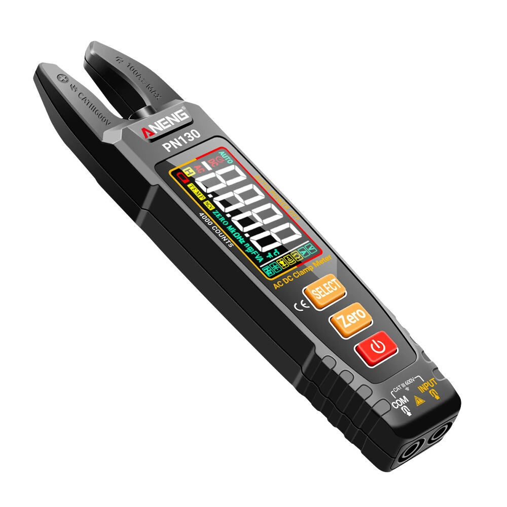 ANENG PN130 Digital Clamp Meter | 4000 Counts AC/DC Tester | Auto Range NCV CAT III 1000V