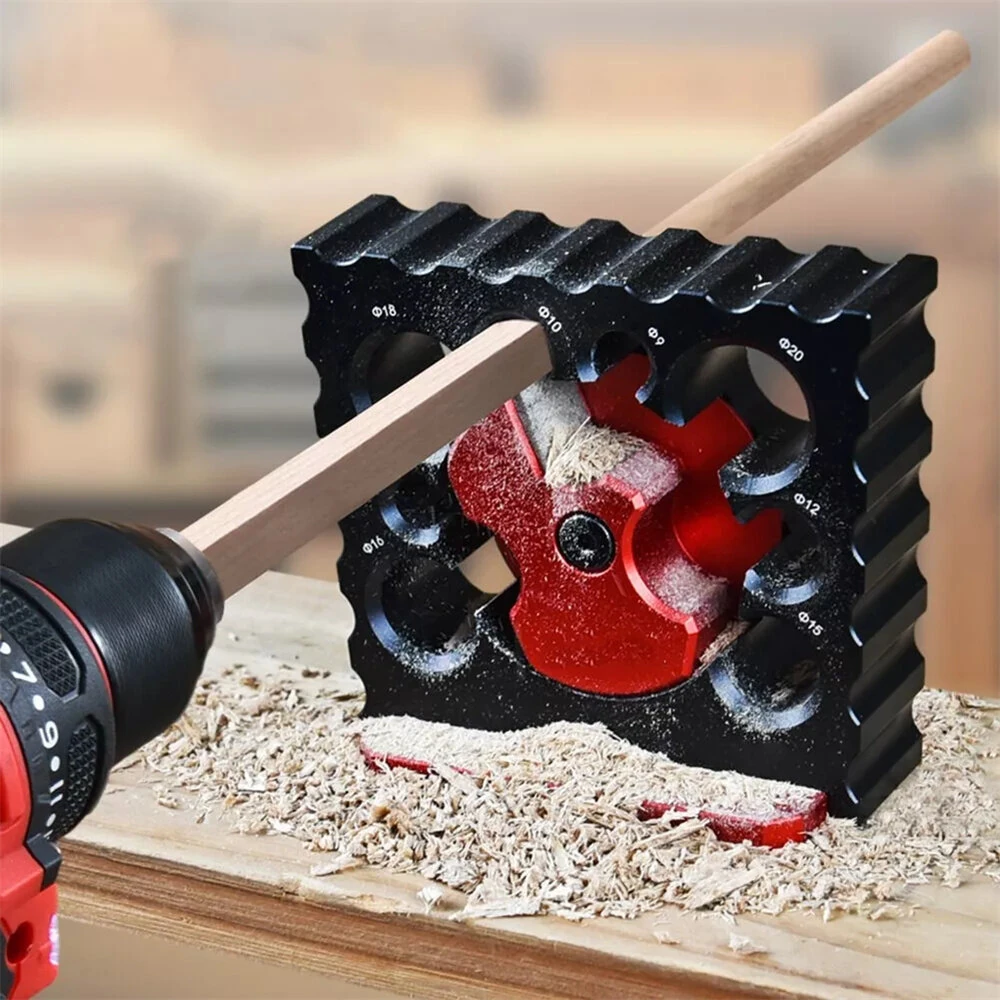 Carbide Dowel Maker Jig - 8 Hole High Speed Cutter Plate for Wood Rod Milling