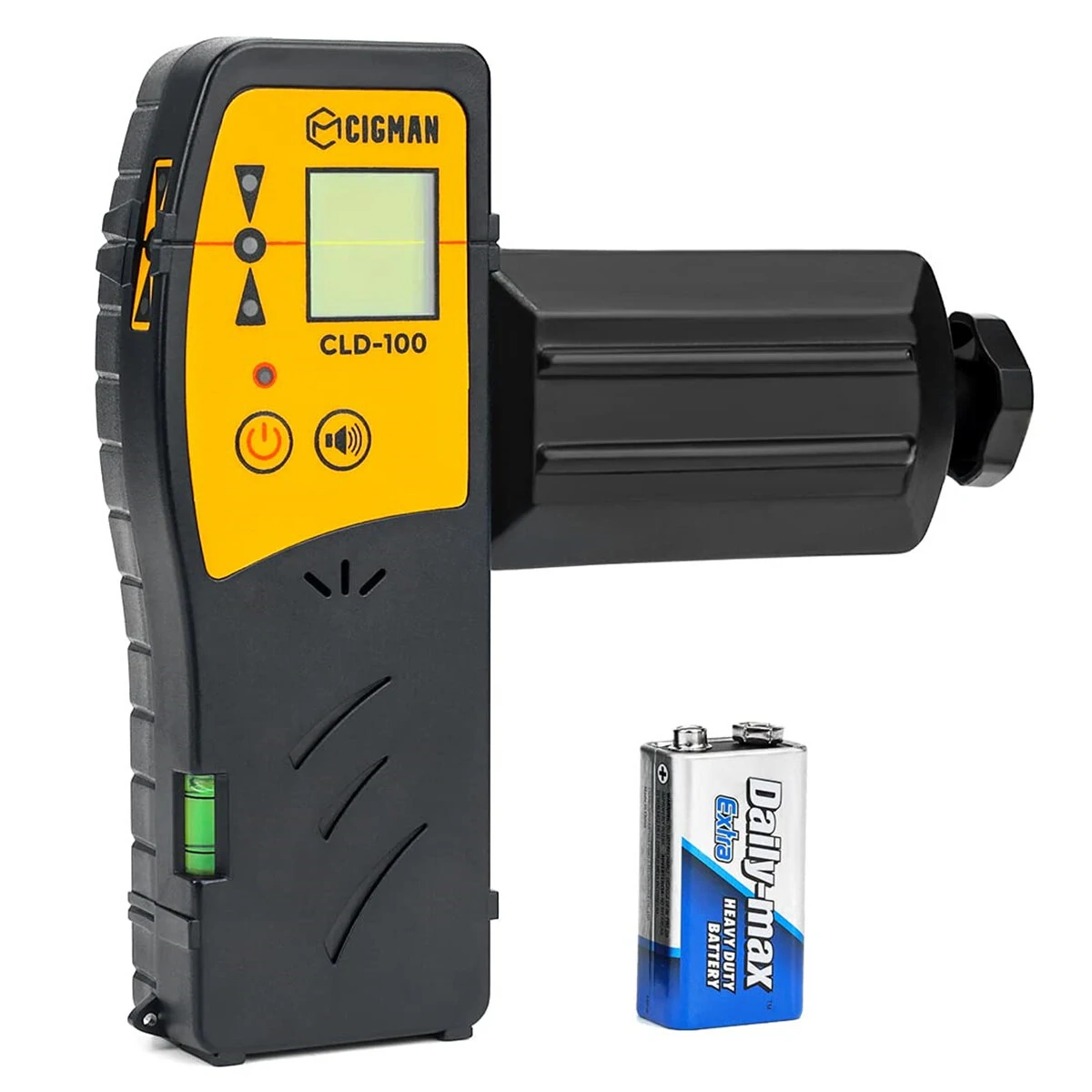 CIGMAN CLD-100 Laser Detector | Green & Red Beam Receiver - 165ft Range