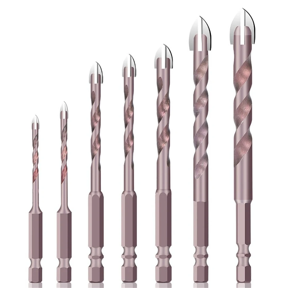 Tile Drill Bits for Glass Ceramic Concrete - 3-12mm Hex Triangle Bit | Hole Opener Tool