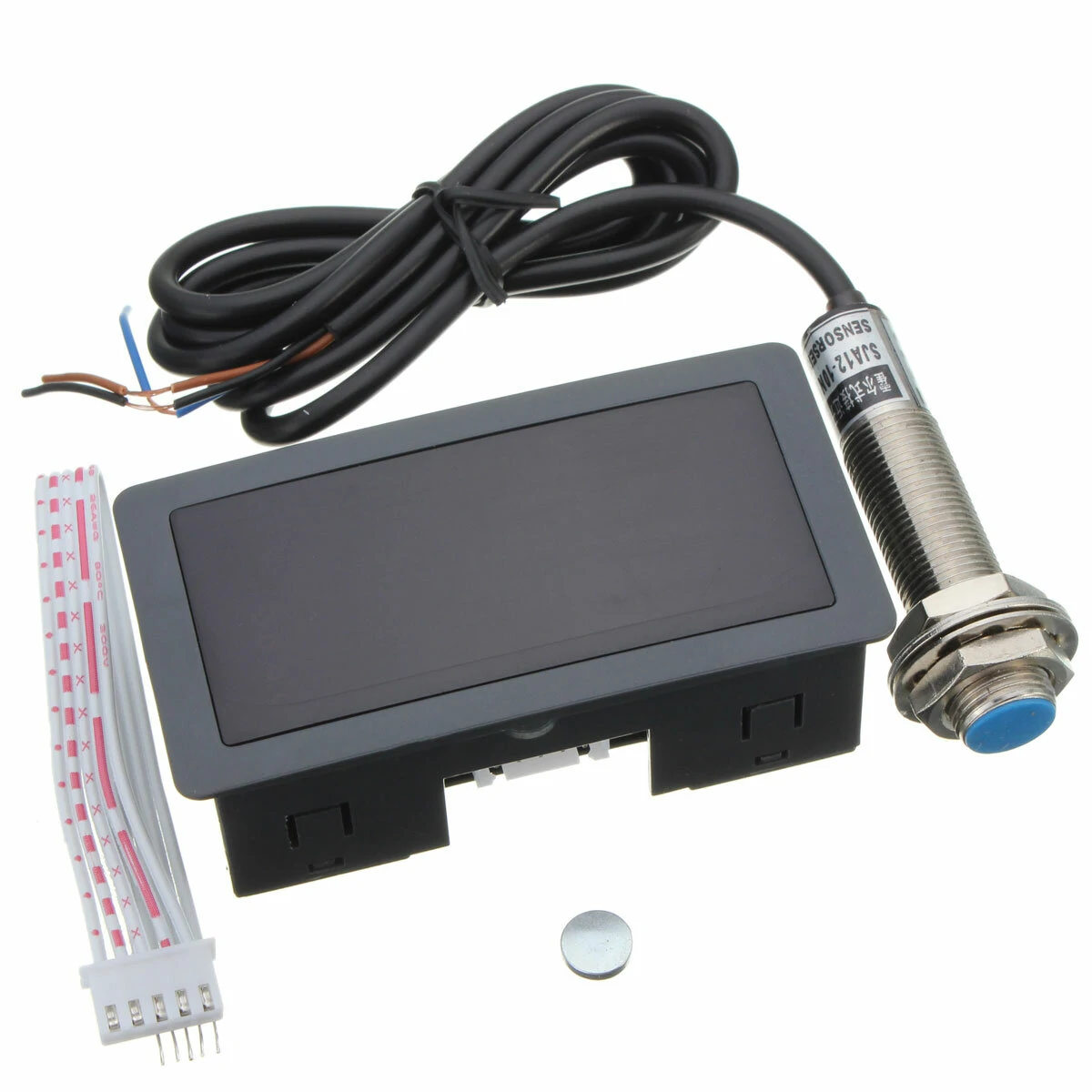 Digital Tachometer RPM Speed Meter - 4 LED Display - 10-9999RPM with Hall Sensor