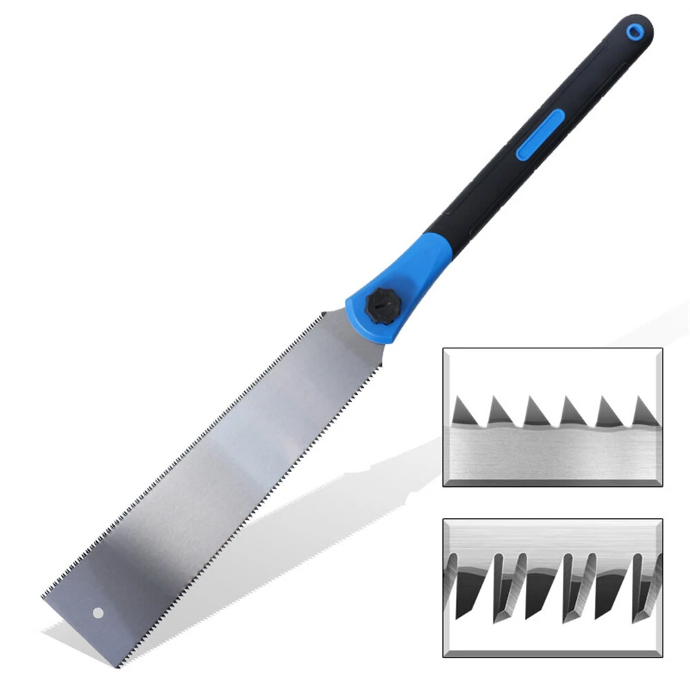 Heavy Duty Double-Sided Hand Saw | Manganese Steel Blade & TPR Handle