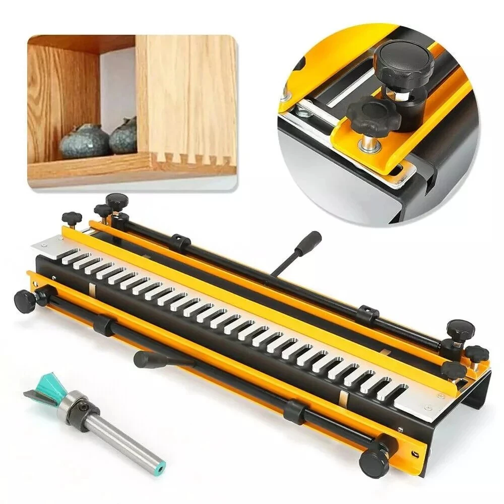 Wood Dovetail Tenoner - 12inch 300mm Max Workpiece | Router Bit Template for Joints