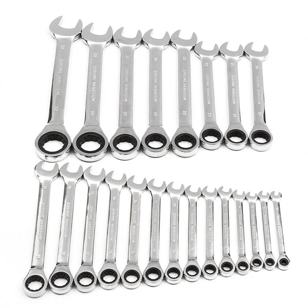 Raitool HT01 Chrome Vanadium Steel Ratchet Wrench Set | Fixed Head 6-32mm Metric