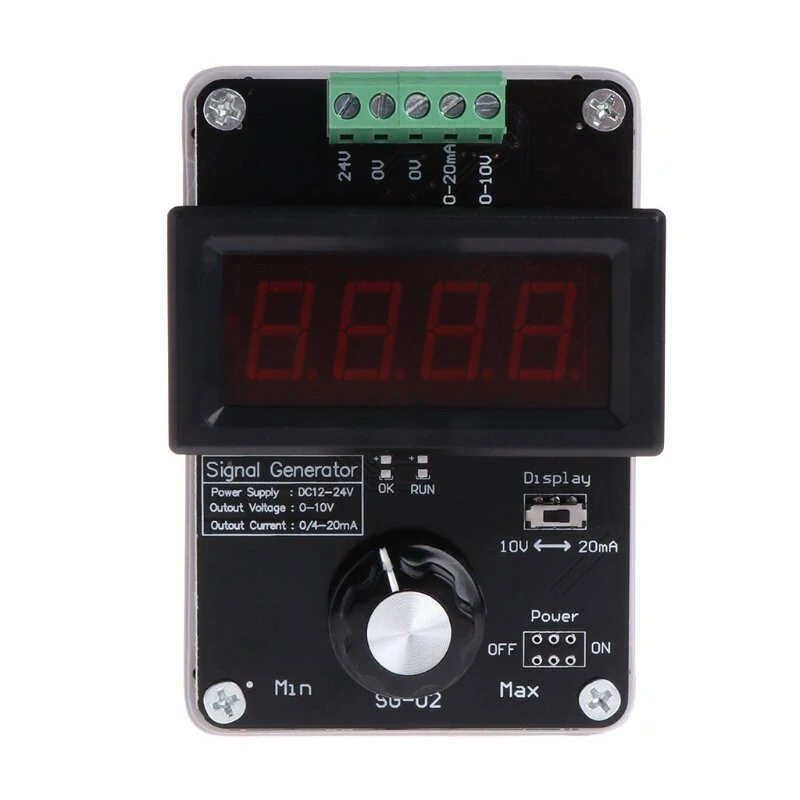 Adjustable 0-20mA 0-10V Analog Signal Generator - Built-in 2000mAh Battery