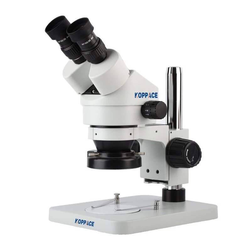 KOPPACE Stereo Microscope 7X-45X Zoom | 144 LED Ring Light | WF10X/20 Eyepiece