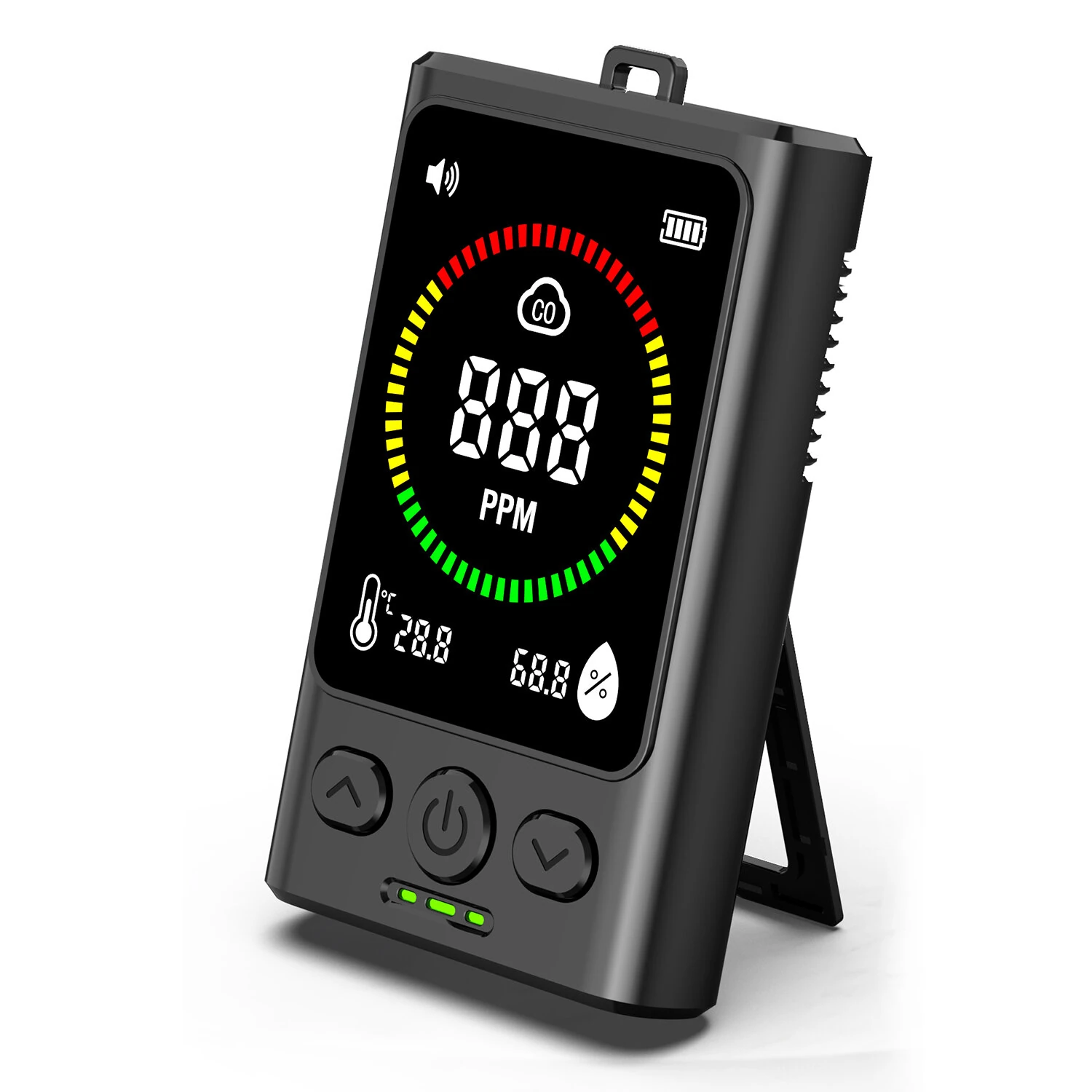 Carbon Monoxide Alarm | Portable CO Monitor 0-999ppm | LED Display & Type-C Charging