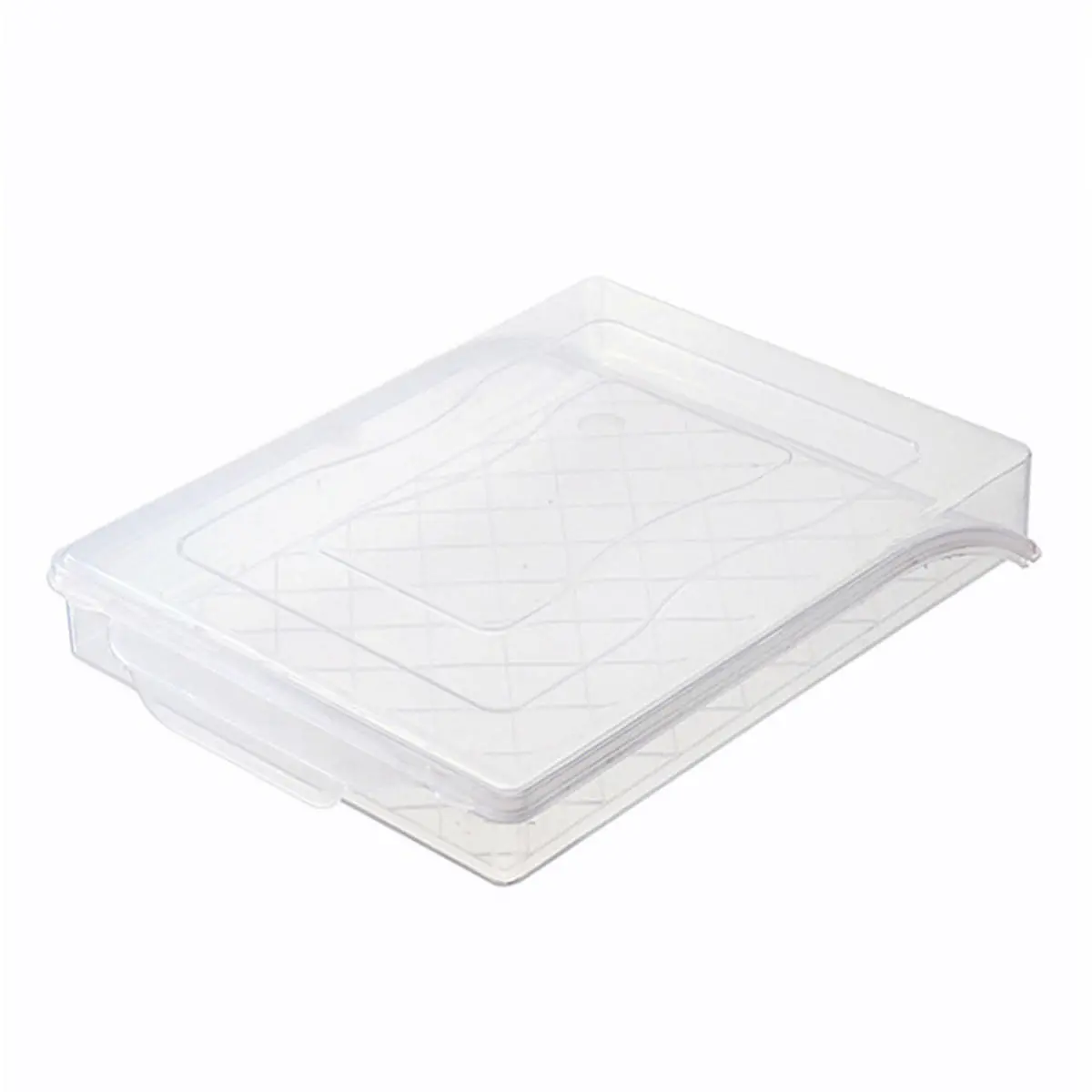 Transparent Refrigerator Dumpling Storage Box - Food Organizer with Cover