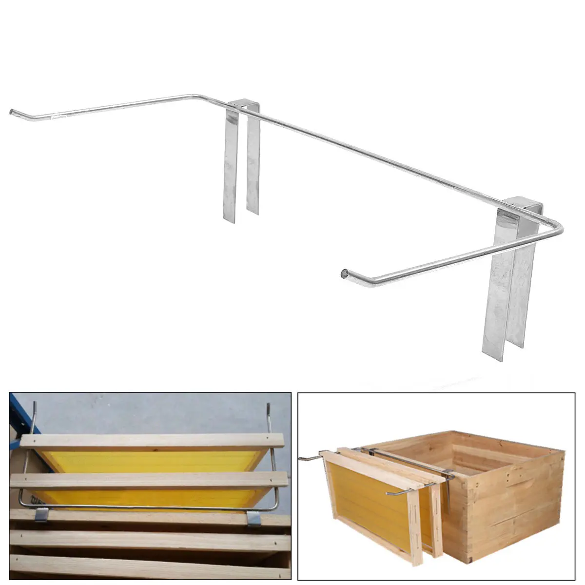 Stainless Steel Bee Hive Frame Holder | Beekeeping Perch Tool