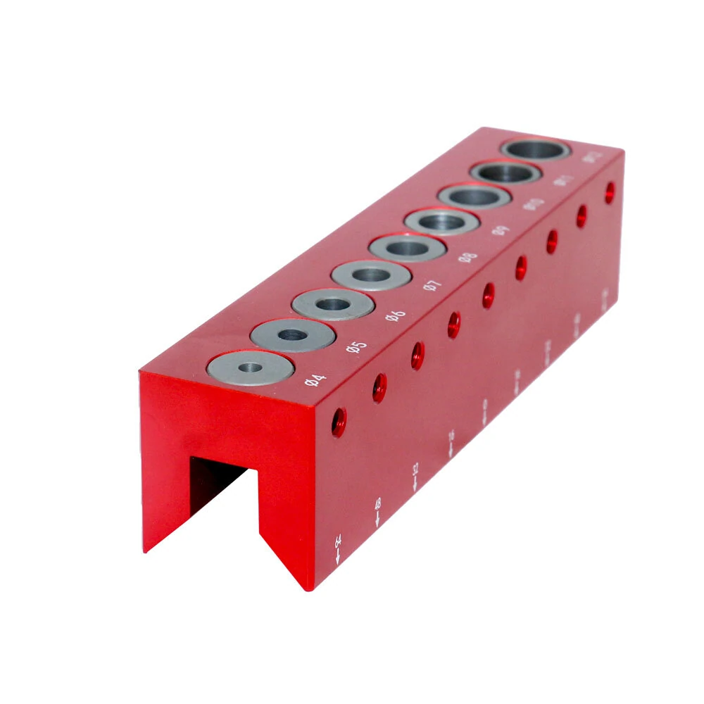 Fonson Self-centering Pocket Hole Jig | 4mm-12mm Doweling Vertical Drilling Guide