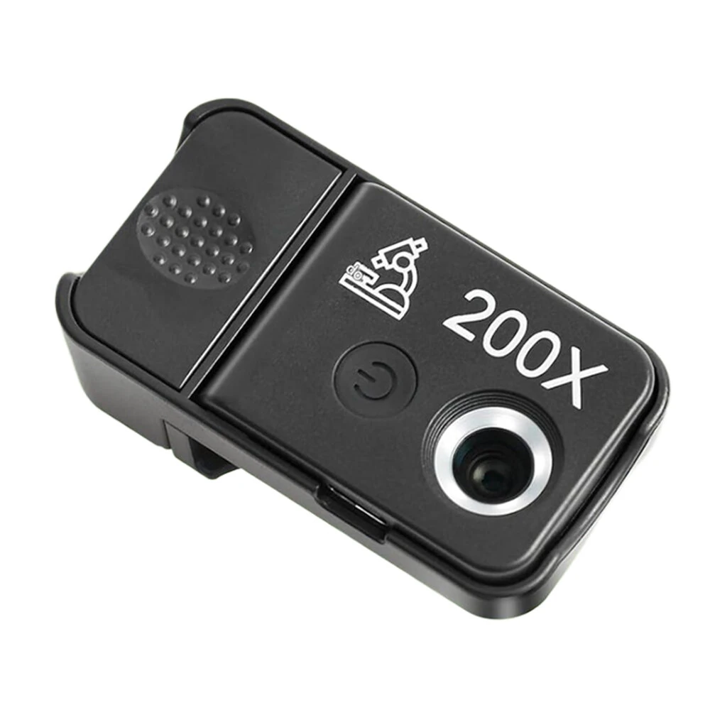 Mobile Phone Microscope - 200x Magnification with LED Light & CPL Filter