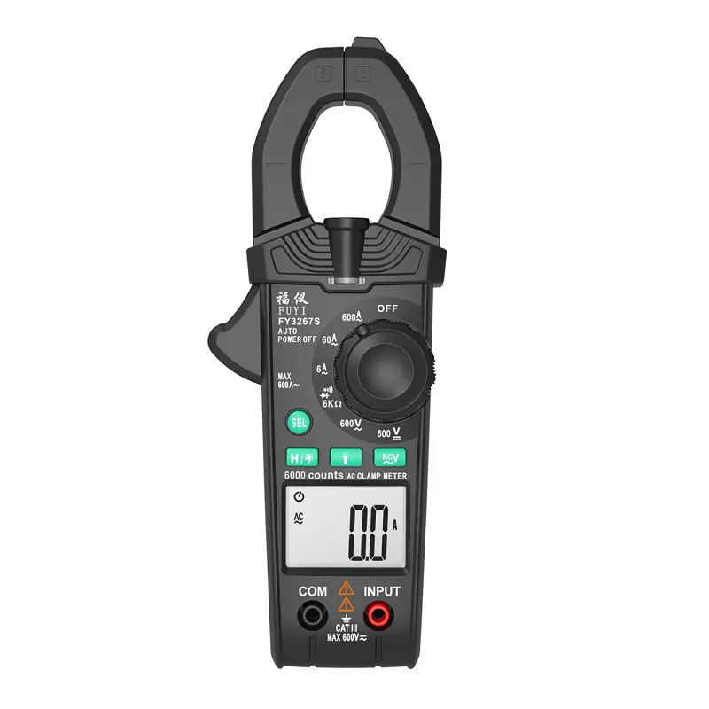 FUYI FY3267S Digital Clamp Meter Multimeter | 600A AC/DC Current & Voltage Tester