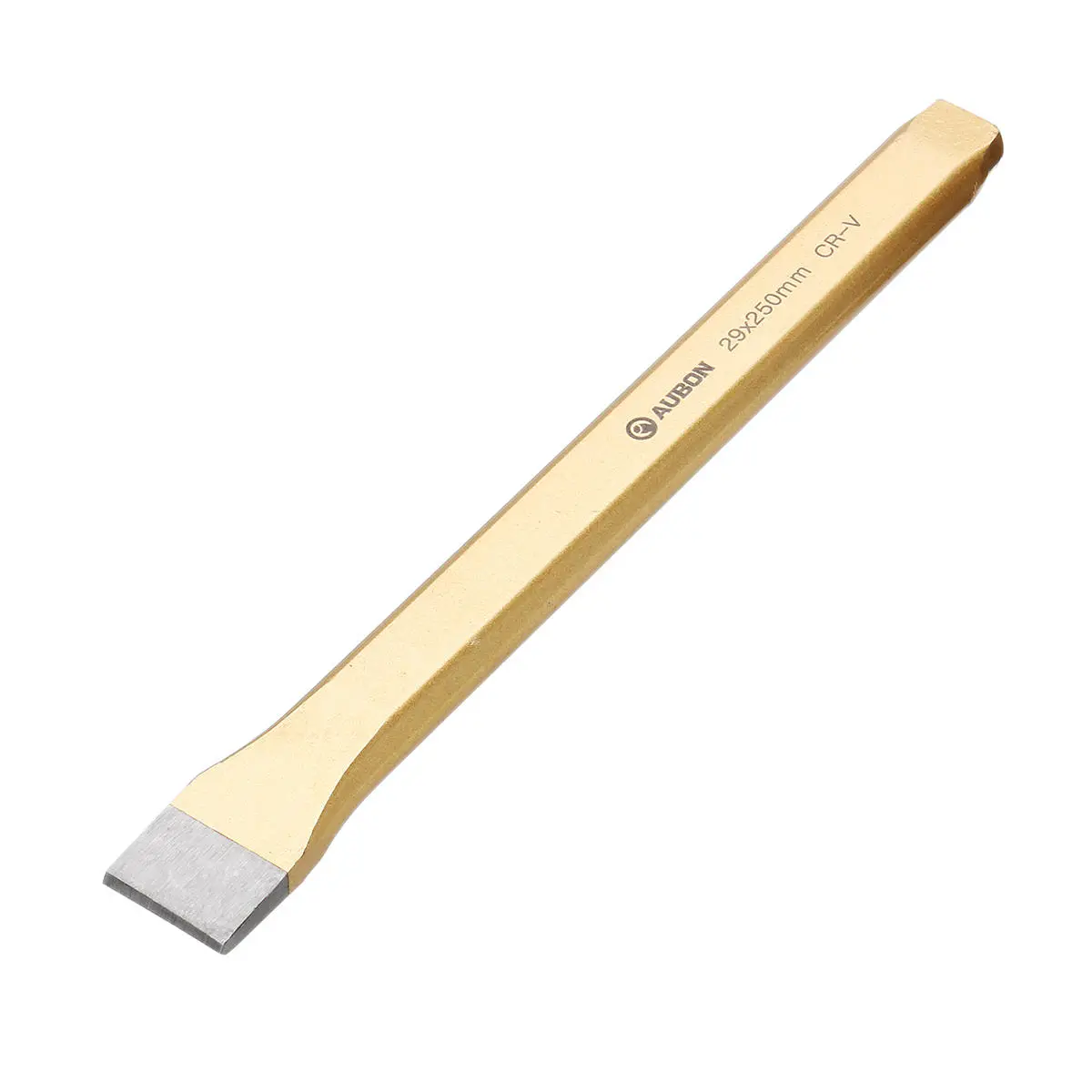 Chrome-Vanadium Steel Chisel | 10 Inch Flat Wood Carving & Concrete Tool