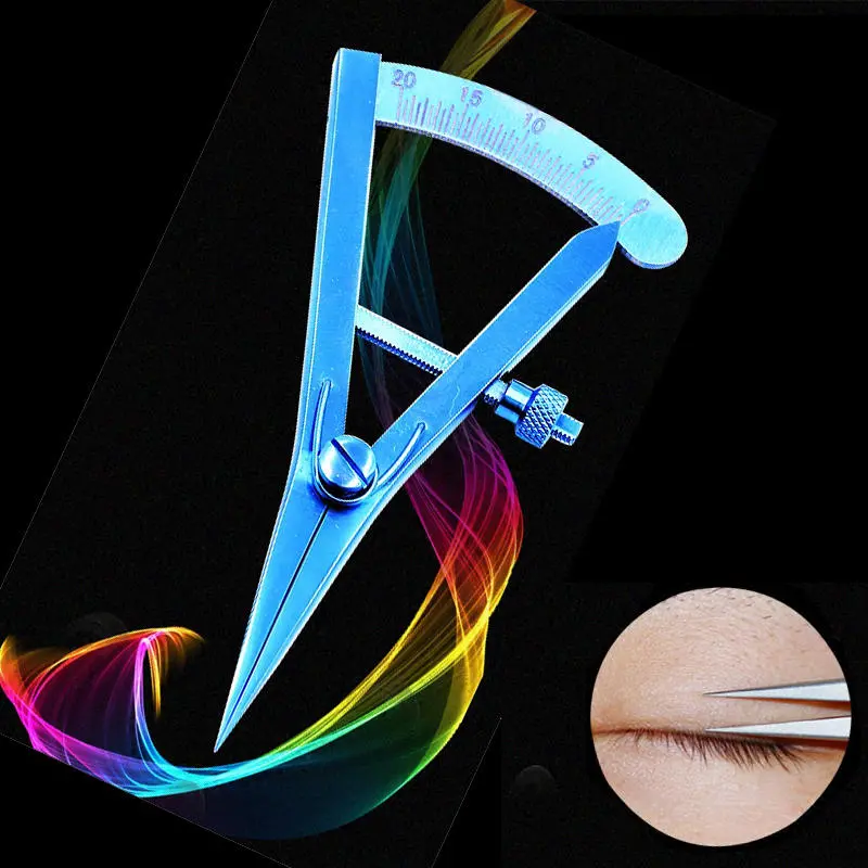 Stainless Steel Eyelid Caliper | 20mm Straight Ophthalmic Instrument Tool