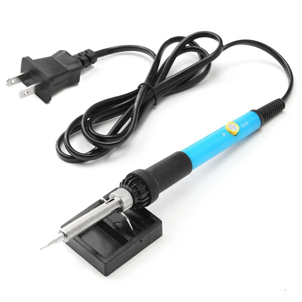 60W Adjustable Temperature Soldering Iron Kit - 110V/220V with EU/US Plug