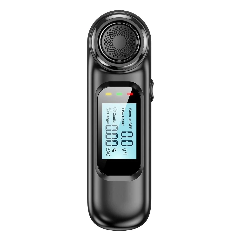 AM01 Digital Alcohol Breath Tester - LCD Display & USB Charging | Car Gas Analyzer