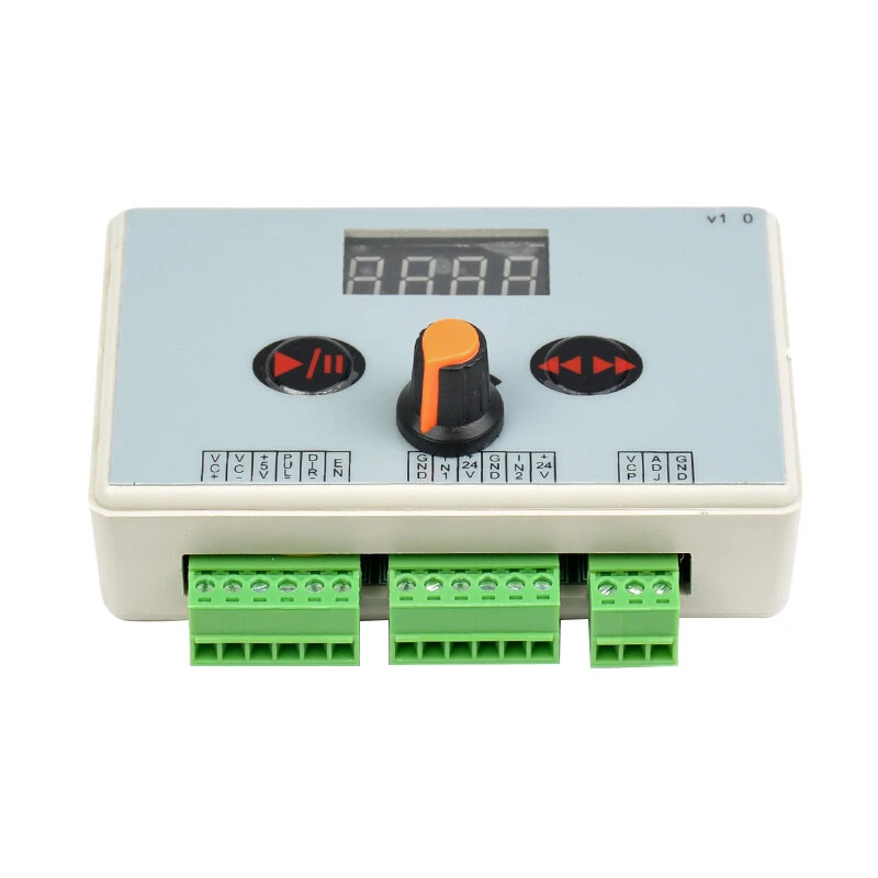 DC 12V/24V Stepper Motor Speed Controller - Reversible, LED Display | Pulse Signal Governor