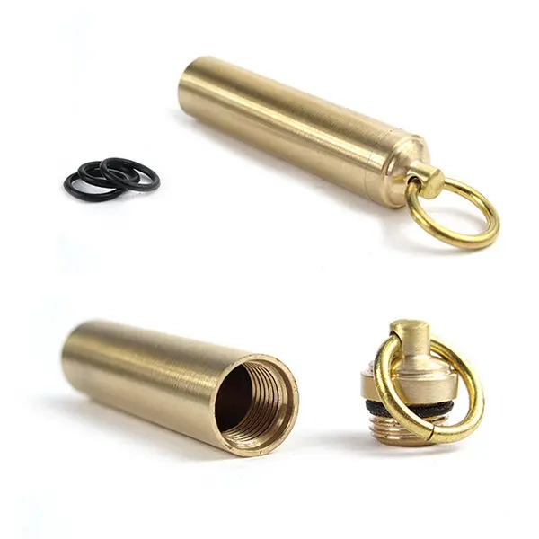 Copper Bottle Keychain - Waterproof EDC Tool & Life-saving Equipment