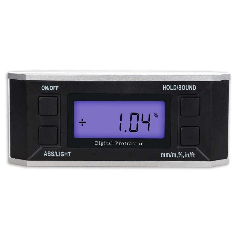 Digital Inclinometer with Backlight | 4x90° Angle Ruler & Electronic Level
