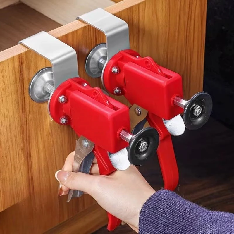 Adjustable Drawer Panel Fixing Clamp | Stainless Steel Anti-Slip Tool for Cabinet Assembly