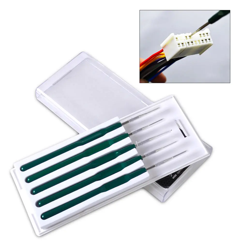 5pcs Car Cable Terminal Removal Tool | Wire Plug Pin Dismount Repair Kit