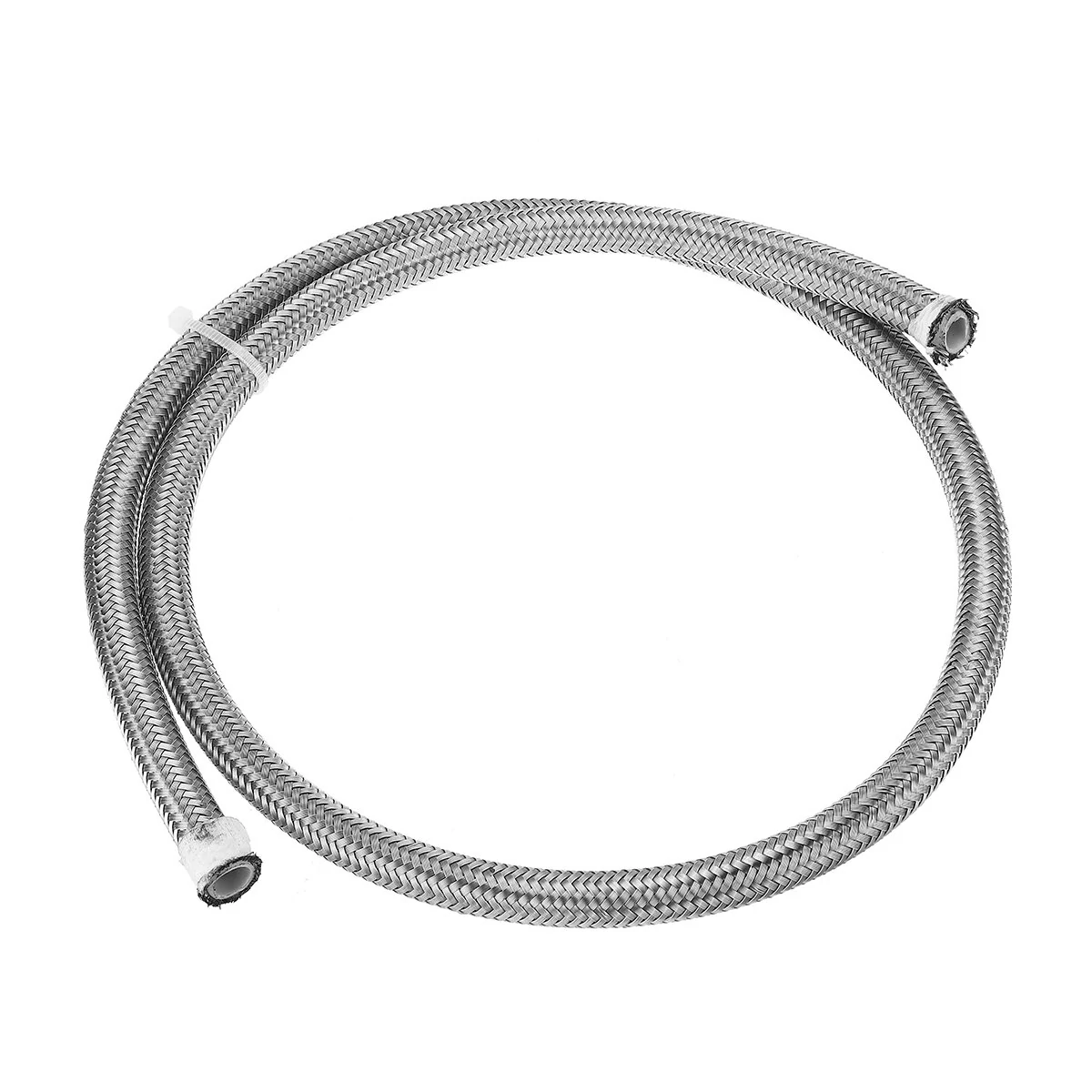 AN3 AN4 AN6 AN8 AN10 PTFE Fuel Hose - 3FT Stainless Steel Braided Oil Gas Line