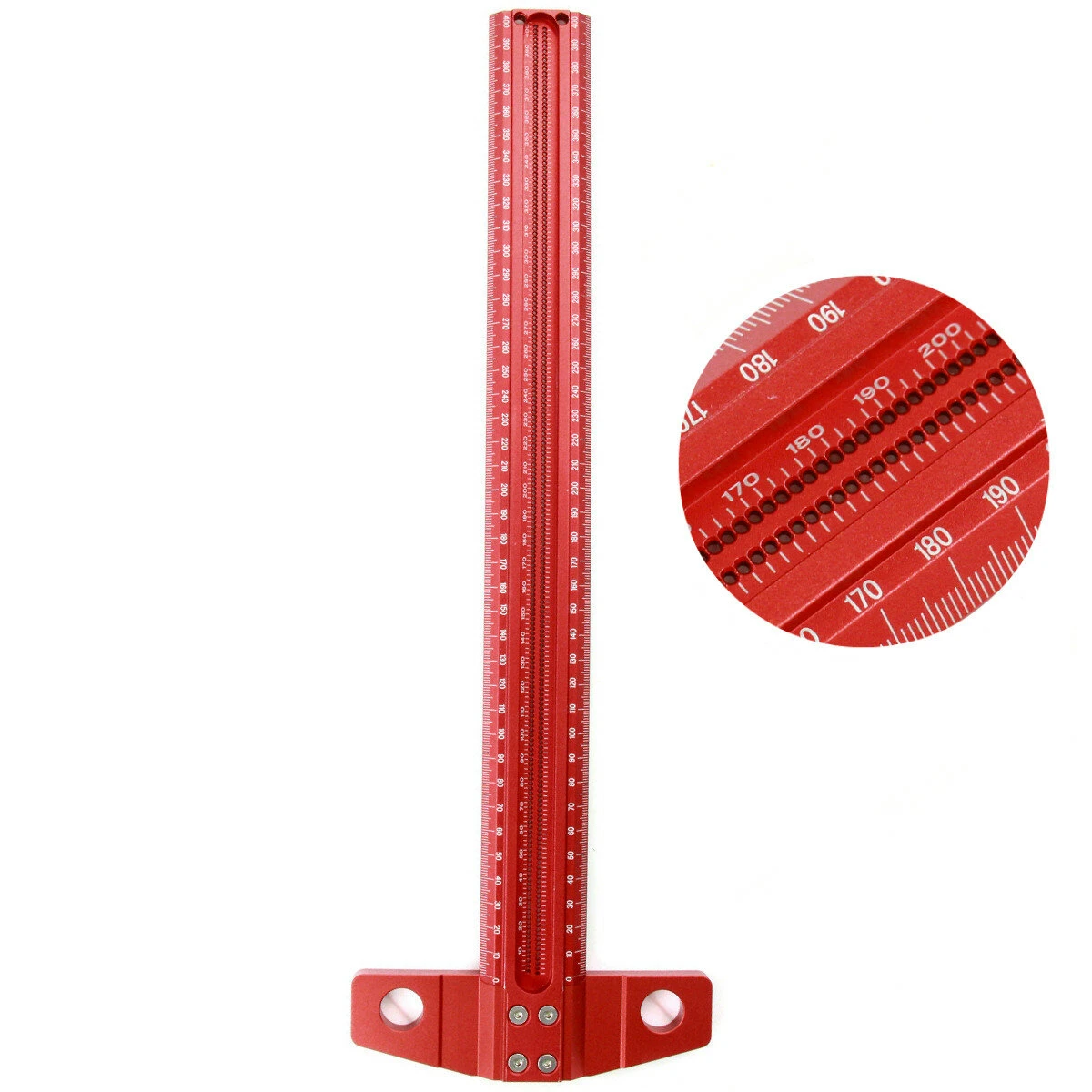 ETOPOO Woodworking T-Type Line Scriber & Marking Gauge - Aluminum Alloy Ruler