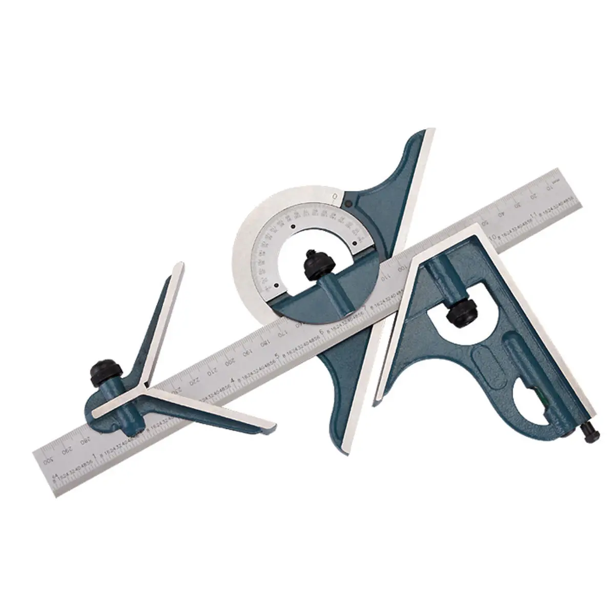 180 Degree Machinist Square Protractor | 12 Inch Woodworking Angle Measuring Tool