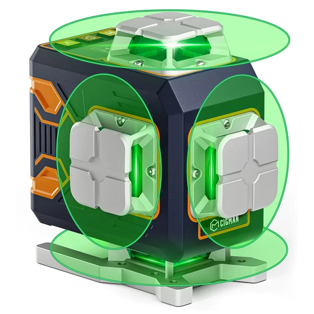 CIGMAN CM-S02 Green Cross Line Laser Level | Self-Leveling & Remote Control
