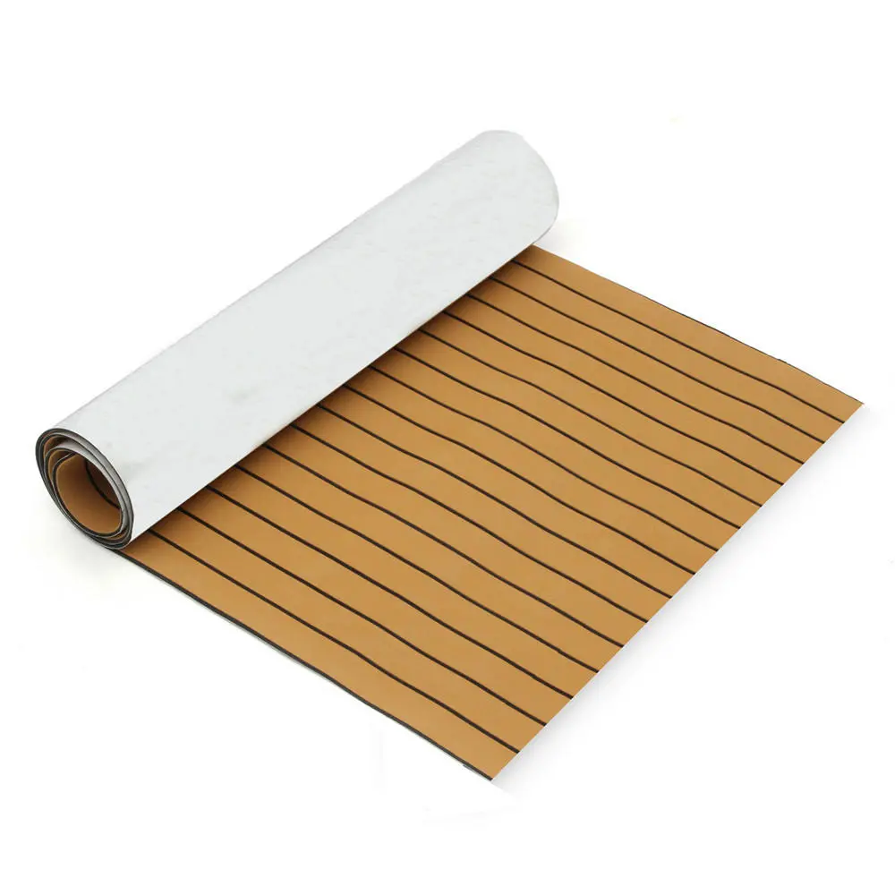 Gold and Black EVA Foam Faux Teak Decking - 900mm x 2400mm x 5.5mm Sheet for Boat Yacht