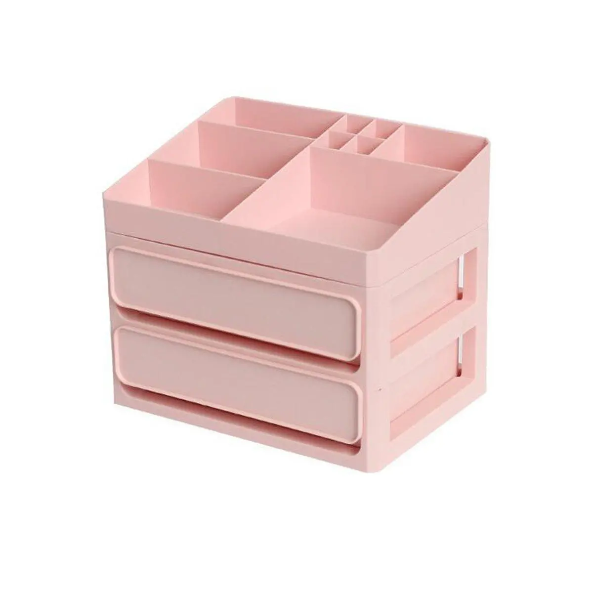 2-3 Layer PP Storage Box - Desktop Organizer Drawer Case for Makeup & Tools