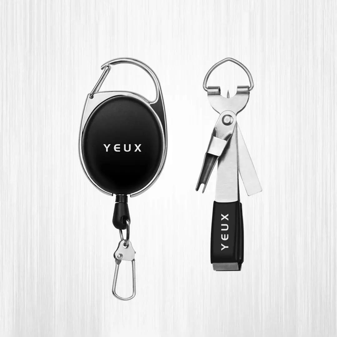 YEUX Multifunctional Fly Fishing Tool - Knot Tying, Line Cutter, Hook Sharpener | EDC