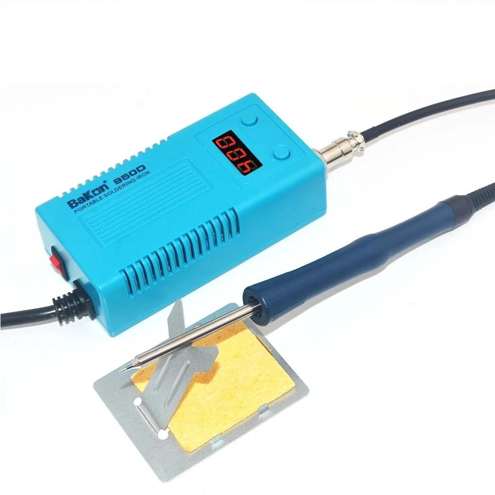BAKON 950D 75W Digital BGA Soldering Station | 110V/220V Portable with T13-I Tip for FX-951/936