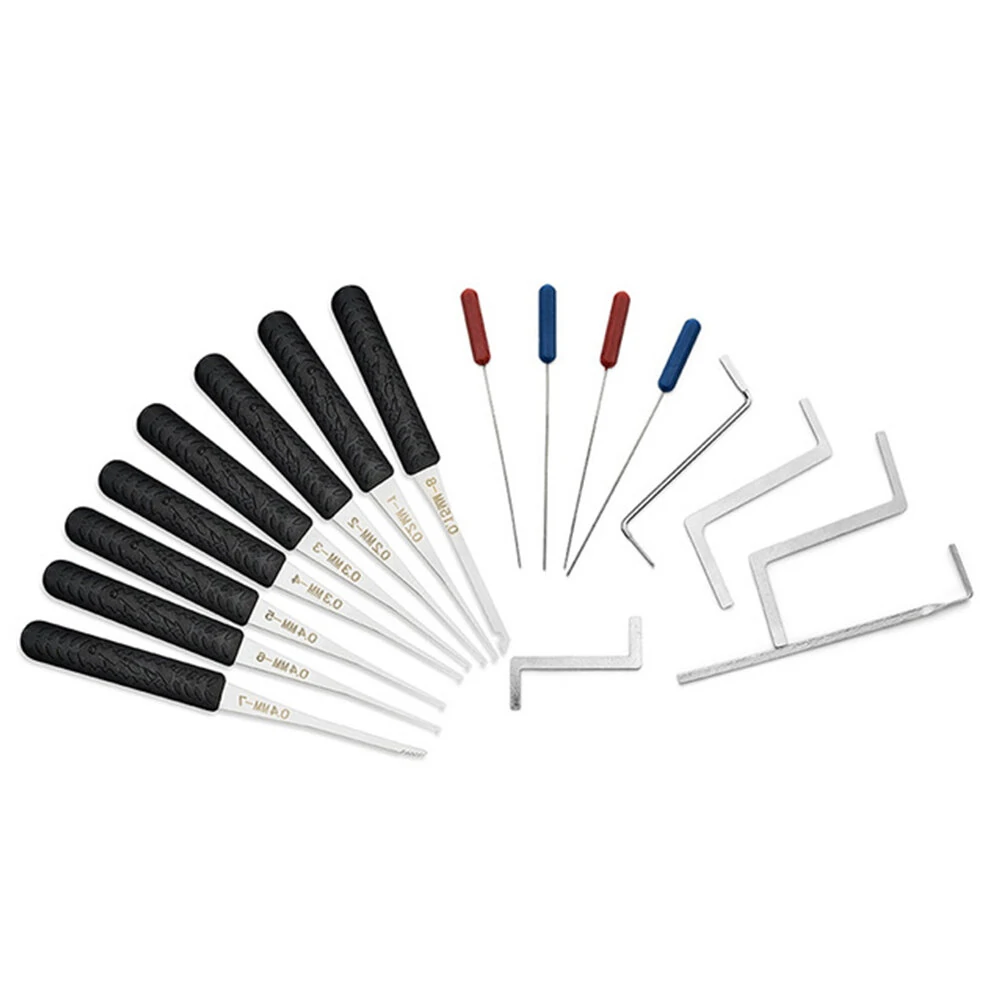 12PCS Lock Pick Set - Stainless Steel Tools with Key Extractor | Locksmith Supplies
