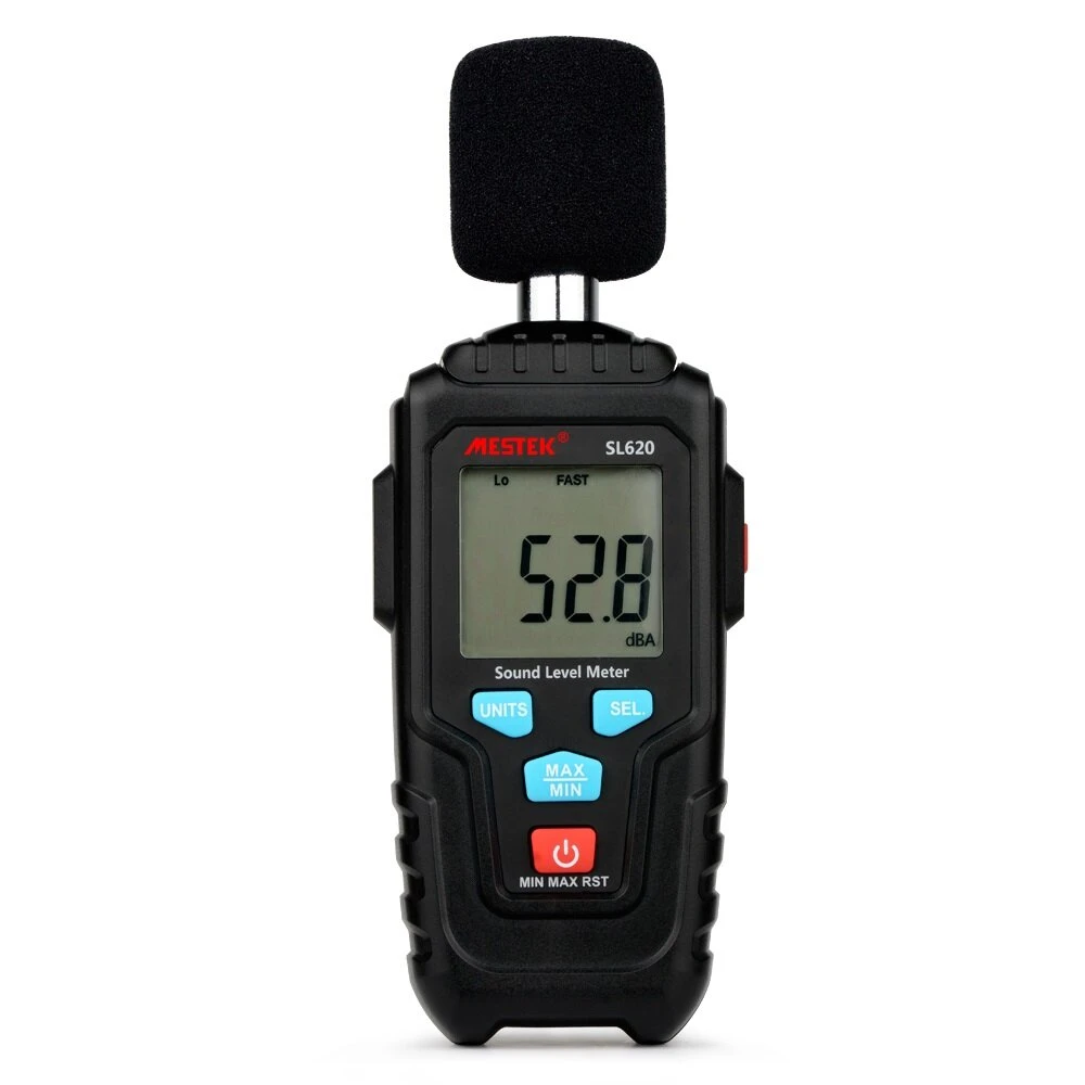 MESTEK SL620 Sound Level Meter | 30-135dB Decibel Meter with Data Logger