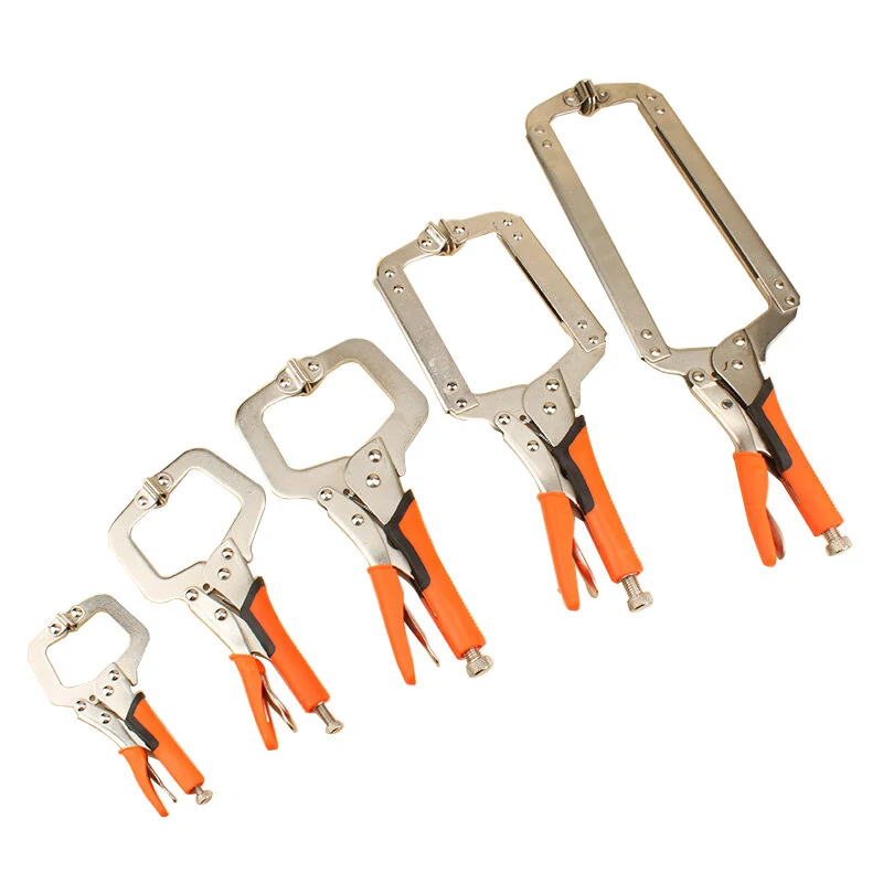 MYTEC MC-010102 C & D Type Crimping Pliers - Square Mouth Rubber Handle for Wood Working