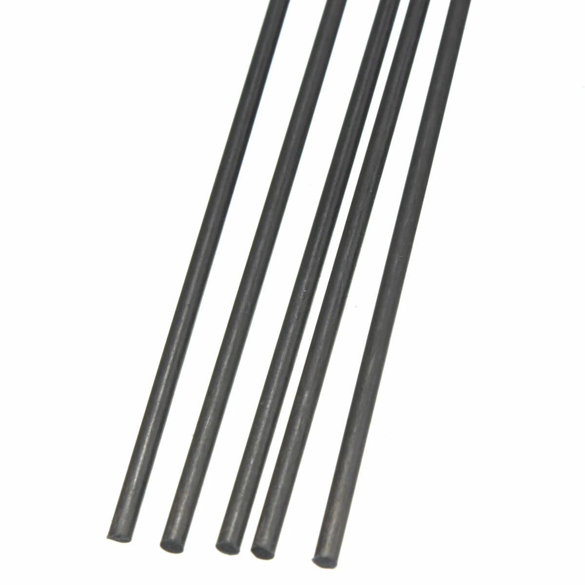 5pcs 2mm x 500mm Carbon Fiber Rods | Matte Tube for RC Airplane