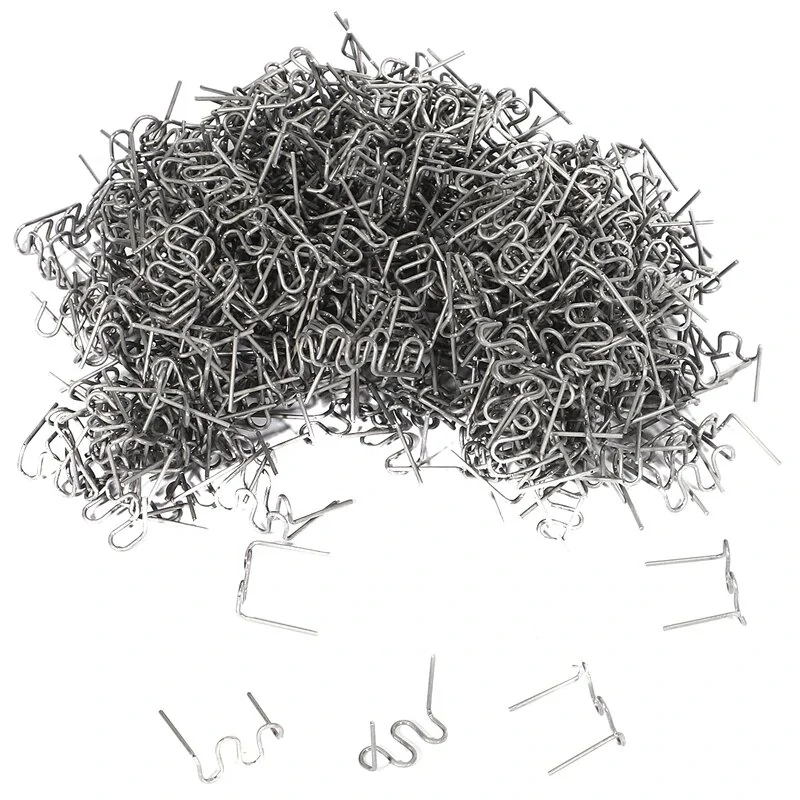 500PCS Wave Repair Staples for Plastic Welder | 0.6mm & 0.8mm Pre-Cut | Car Tools