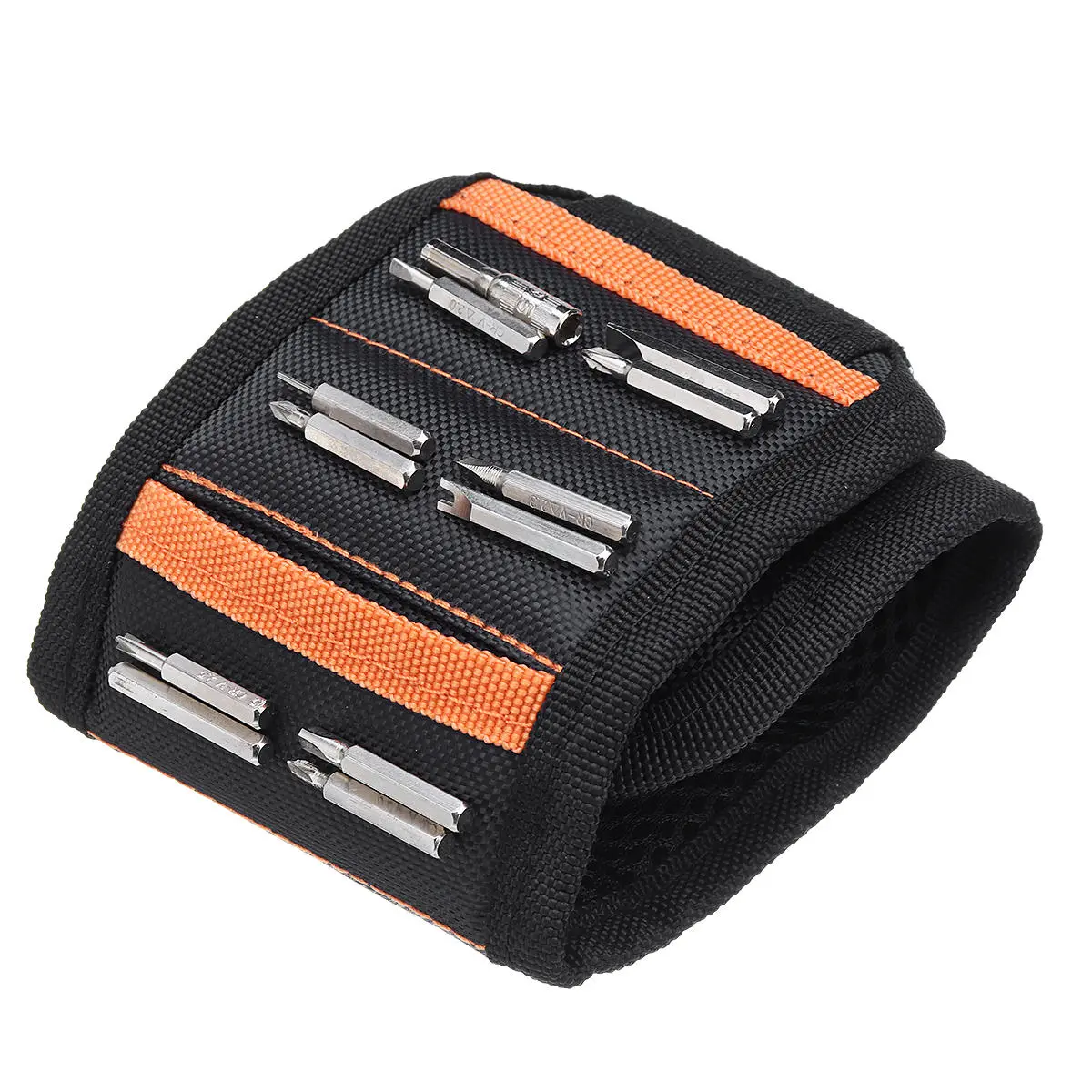 Magnetic Wristband with Strong Magnets | Holds Screws Nails Bits | Easy Carry EDC Gadget